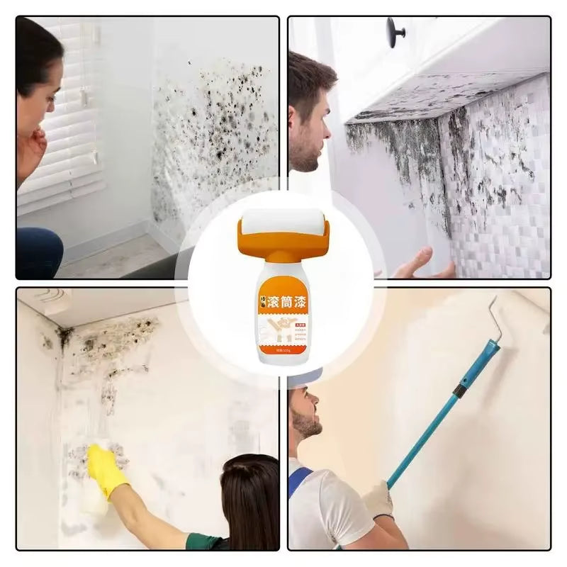 Antibacterial Wall Paint Roller Waterbased Repair Brush Painting for House Interior Wall Portable White Latex Paint Small Roller