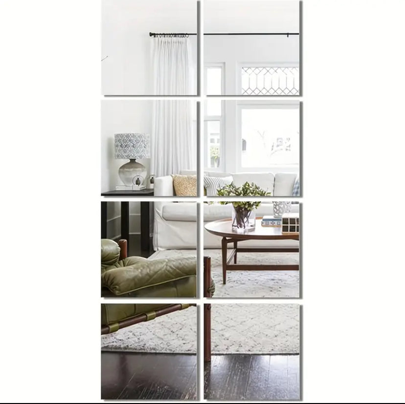 MELLOVISTA™ Mirror Wall Self Adhesive Acrylic