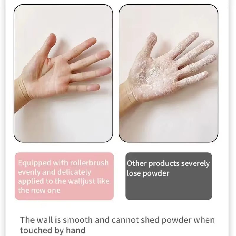 Antibacterial Wall Paint Roller Waterbased Repair Brush Painting for House Interior Wall Portable White Latex Paint Small Roller
