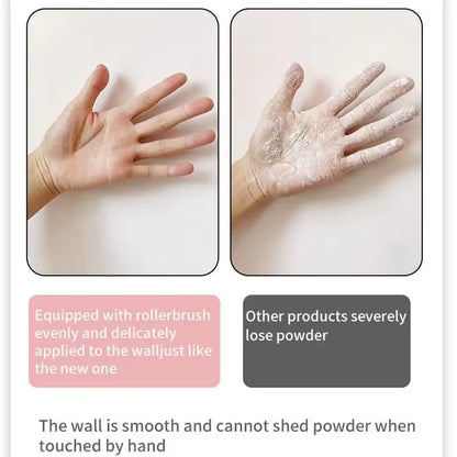 Antibacterial Wall Paint Roller Waterbased Repair Brush Painting for House Interior Wall Portable White Latex Paint Small Roller